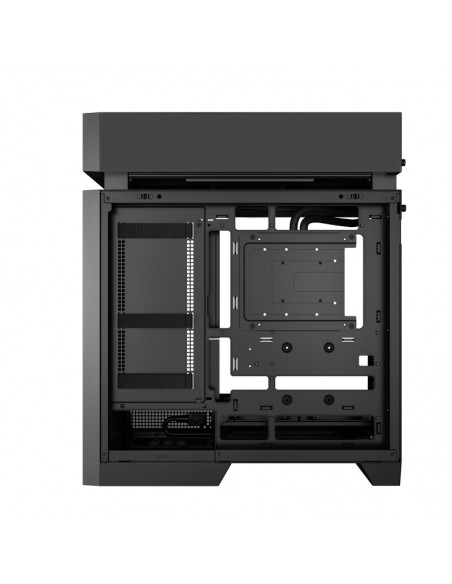 Caja ordenador gaming deepcool cl6600 wh atx rgb cristal templado negra y madera