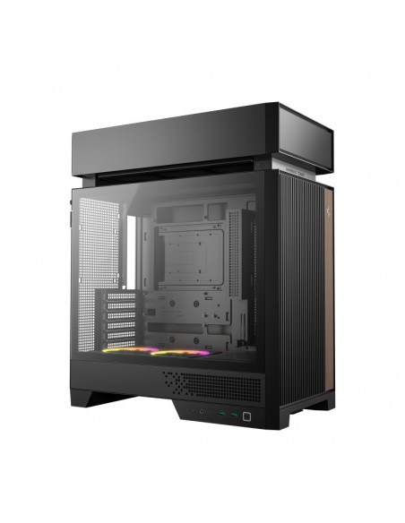Caja ordenador gaming deepcool cl660 atx argb cristal templado negra y madera Caja ordenador gaming deepcool cl660 atx argb cristal templado negra y madera