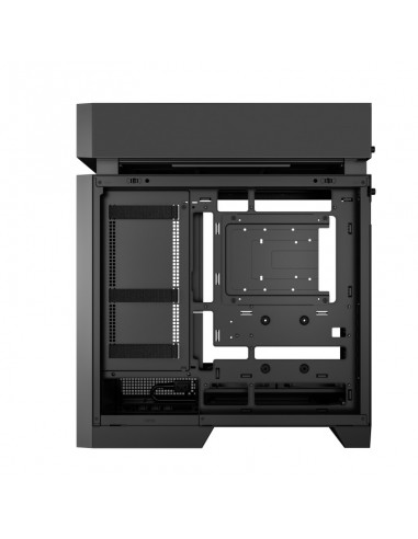 Caja ordenador gaming deepcool cl660 atx argb cristal templado negra y madera