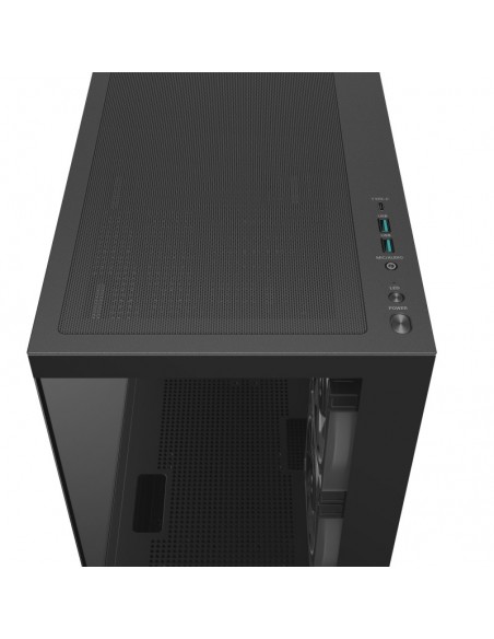 Caja ordenador gaming deepcool cg380u matx argb cristal templado negra
