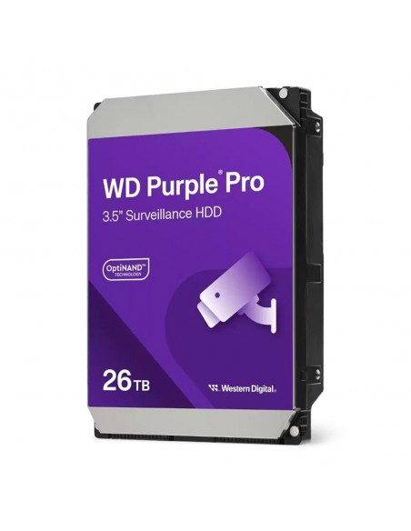 Disco duro interno hdd wd western digital purple pro wd260purp 26tb 3.5 pulgadas sata 7200rpm 512mb