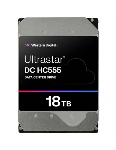 Disco duro interno hdd wd western digital ultrastar dc hc555 18tb 3.5 pulgadas sas 7200rpm 512mb