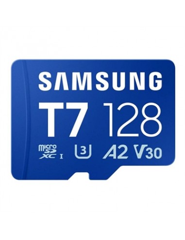 Tarjeta memoria micro sd samsung 128gb sdxc t7 clase10 u3 v30 a2