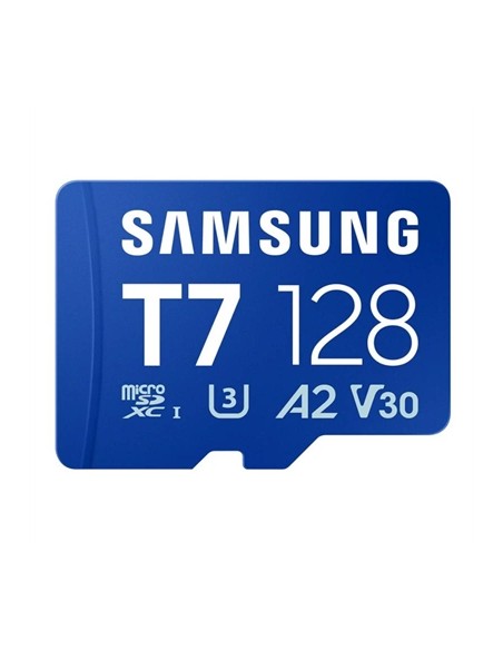 Tarjeta memoria micro sd samsung 128gb sdxc t7 clase10 u3 v30 a2