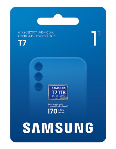 Tarjeta memoria micro sd samsung 1tb sdxc t7 clase10 u3 v30 a2