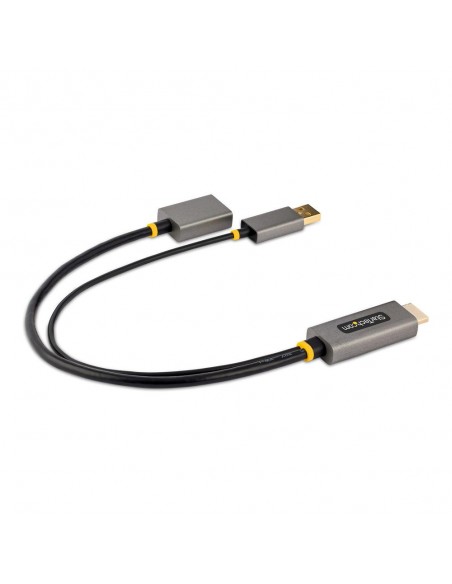 Adaptador hdmi a displayport - usb tipo a startech 0.30m - macho - macho - hembra - gris