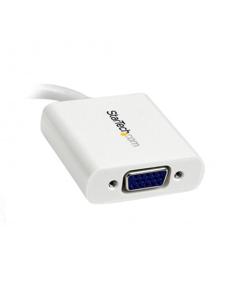 Adaptador mini dp a vga startech macho - hembra - blanco