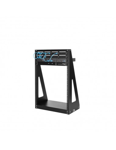 Armario rack abierto startech 2 columnas 16u