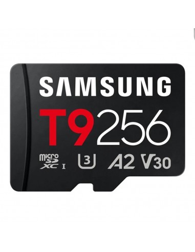 Tarjeta memoria micro sd samsung 256gb sdxc t9 clase10 u3 v30 a2