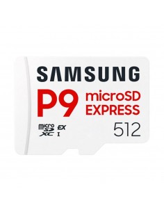 Tarjeta memoria micro sd express samsung 512gb sdxc p9 clase 10 u3 v30 a1