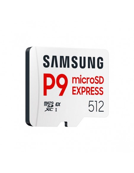 Tarjeta memoria micro sd express samsung 512gb sdxc p9 clase 10 u3 v30 a1