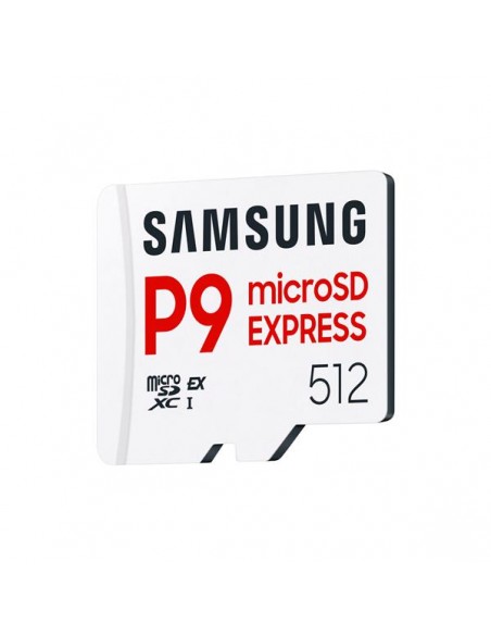 Tarjeta memoria micro sd express samsung 512gb sdxc p9 clase 10 u3 v30 a1