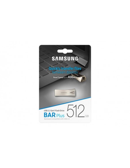 Memoria usb samsung usb 3.1 512gb bar plus champaign silver Memoria usb samsung usb 3.1 512gb bar plus champaign silver