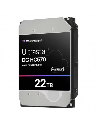 Disco duro interno hdd wd western digital ultrastar dc hc570 22tb 3.5 pulgadas sas 7200rpm 512mb