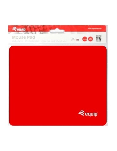 Alfombrilla mouse pad equip life color rojo