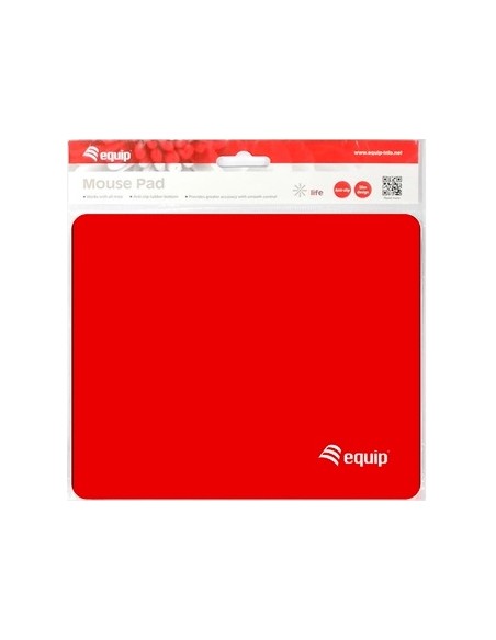 Alfombrilla mouse pad equip life color rojo