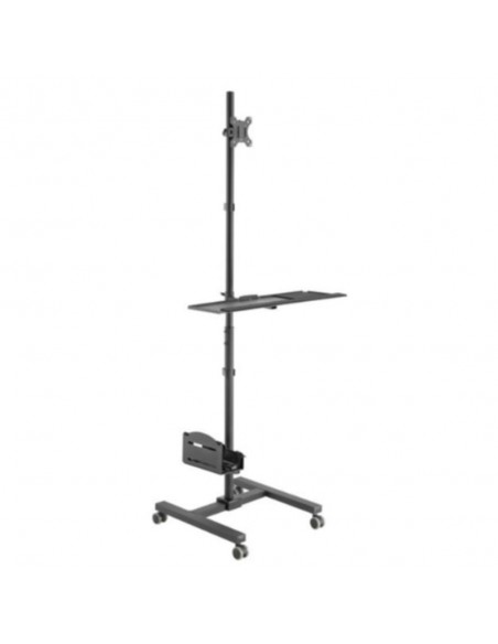 Soporte suelo con ruedas equip vesa hasta 32 pulgadas max 8kg + soporte teclado max 2kg