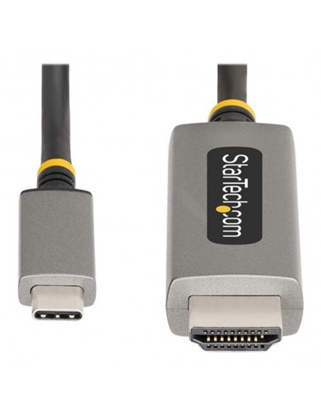 Cable usb tipo c a hdmi startech 2m - macho - macho - gris