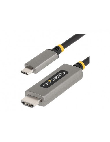 Cable usb tipo c a hdmi startech 2m - macho - macho - gris