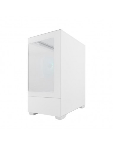 Caja ordenador gaming coolbox gm200 vision lite matx argb cristal templado blanco