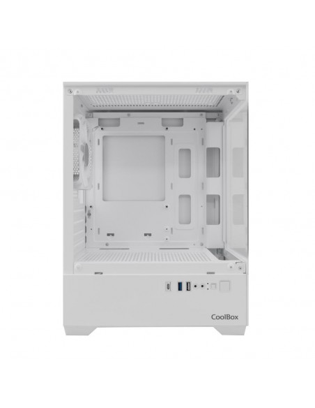 Caja ordenador gaming coolbox gm200 vision lite matx argb cristal templado blanco Caja ordenador gaming coolbox gm200 vision lite matx argb cristal templado blanco