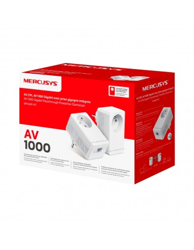 Kit de repetidores wifi mercusys mp500p kit av1000