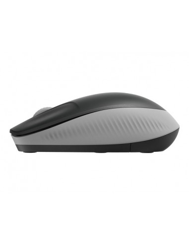 Mouse raton logitech m190 full size optico wiireles inalambrico gris claro
