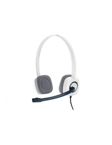 Auriculares con microfono logitech headset h150 blanco