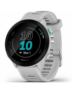 Smartwatch garmin forerunner 55 bt gps 42mm mip blanco resistencia agua 5atm pulsómetro sueño