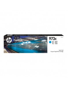 Cartucho tinta hp original cartridge nº 973x cian pagewide f6t81ae