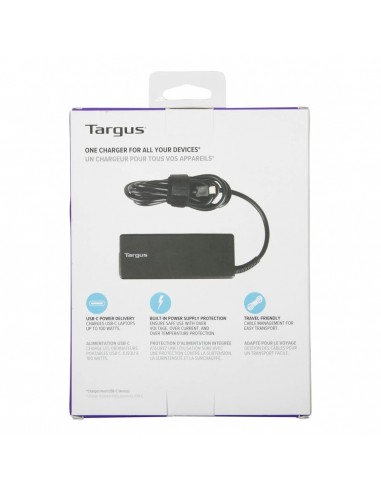 Cargador de corriente universal targus 100w usb tipo c