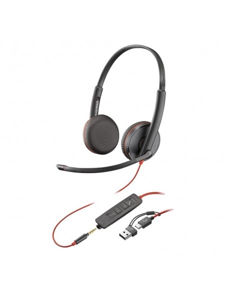 Auriculares poly blackwire 3225 negro
