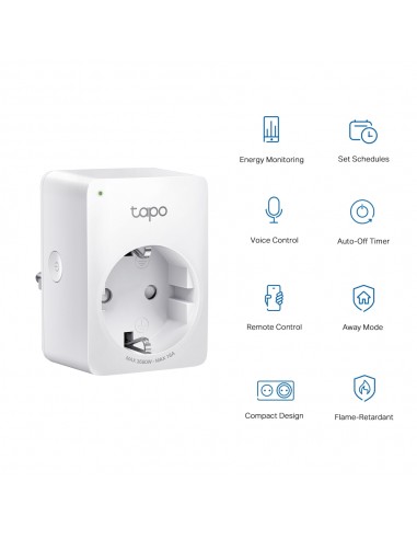Enchufe inteligente wifi tp - link tapo p110 pack 2 unidades
