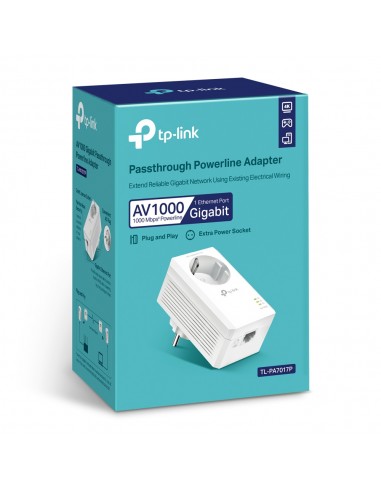 Extensor wifi tp - link tl - pa7017p av1000 + enchufe