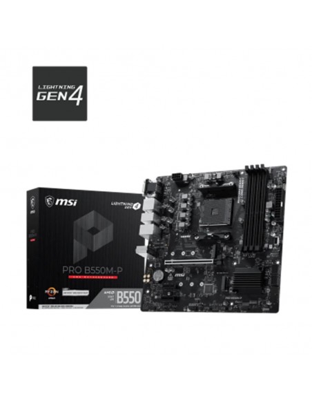 Placa base msi b550m - p matx am4 - 4x ddr4