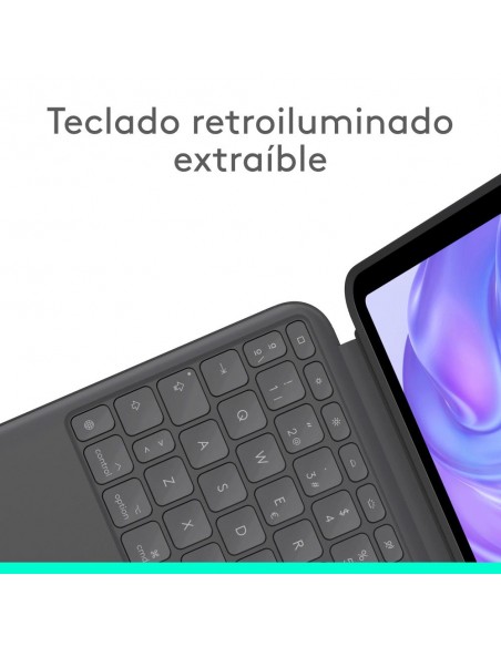 Funda logitech combo touch para con teclado para ipad pro m4 11 pulgadas grafito Funda logitech combo touch para con teclado para ipad pro m4 11 pulgadas grafito