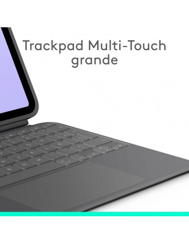 Funda logitech combo touch para con teclado para ipad pro m4 11 pulgadas grafito