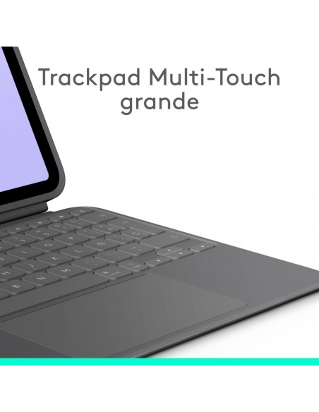 Funda logitech combo touch para con teclado para ipad pro m4 11 pulgadas grafito Funda logitech combo touch para con teclado para ipad pro m4 11 pulgadas grafito