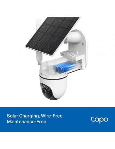 Camara de seguridad wifi tp - link tapo c615g kit 2k panel solar