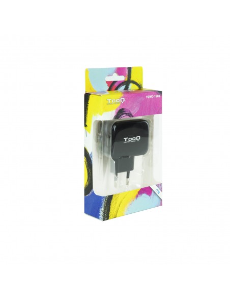 Cargador pared tooq usb tqwc - 1s02 2xusb 3.4 a(total) ai - tech negro