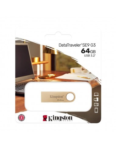 Memoria usb 3.2 kingston datatraveler se9 g3 64gb