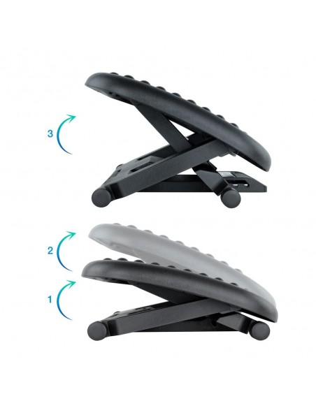 Reposapies tooq ajustable confort negro