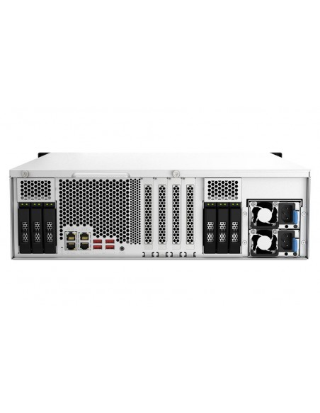 Servidor nas qnap ts - h2287xu - rp - e2378 - 64g 22 bahias 3u rack 64gb