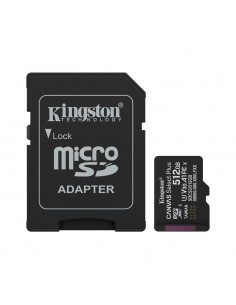 Tarjeta memoria micro secure digital sdxc 512gb kingston canvas select plus clase 10 uhs - 1 + adaptador sd