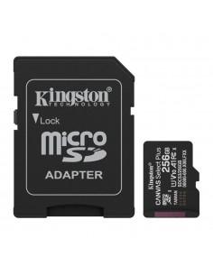 Tarjeta memoria micro secure digital sdxc 256gb kingston canvas select plus clase 10 uhs - 1 + adaptador sd