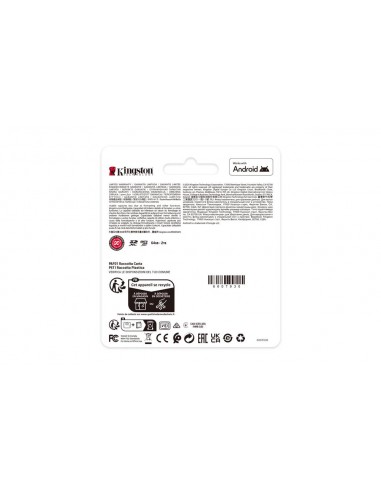Tarjeta memoria micro secure digital sdxc 256gb kingston canvas select plus clase 10 uhs - 1 + adaptador sd