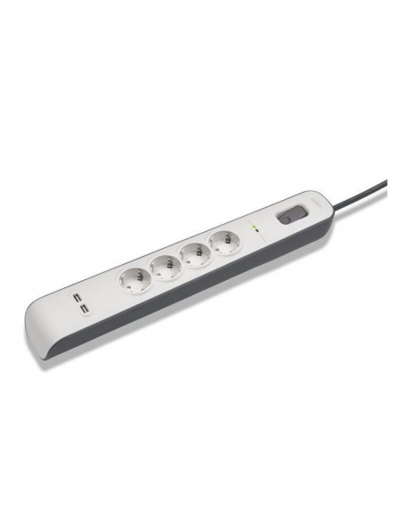 Regleta alimentacion belkin bsv401vf2m - v2 4 tomas 2xusb proteccion sobretension cable 2m