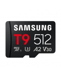 Tarjeta memoria micro sd samsung 512gb sdxc t9 clase10 u3 v30 a2