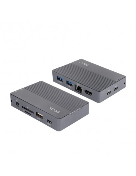 Carcasa disco duro tooq tqe - 2242g para ssd m.2 + hub 11 en 1 Carcasa disco duro tooq tqe - 2242g para ssd m.2 + hub 11 en 1