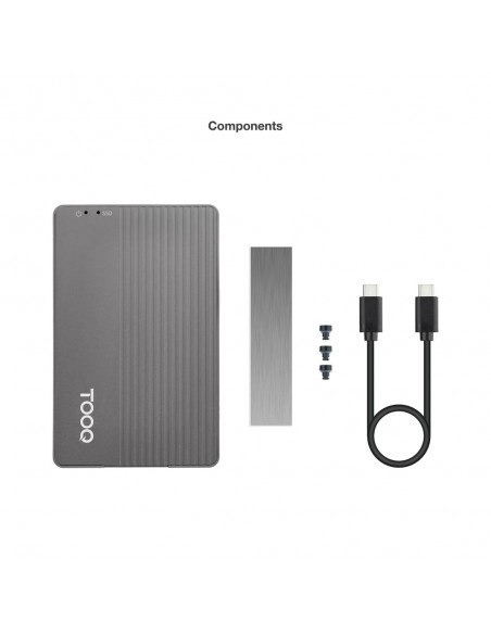 Carcasa disco duro tooq tqe - 2242g para ssd m.2 + hub 11 en 1 Carcasa disco duro tooq tqe - 2242g para ssd m.2 + hub 11 en 1